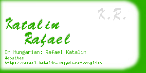 katalin rafael business card